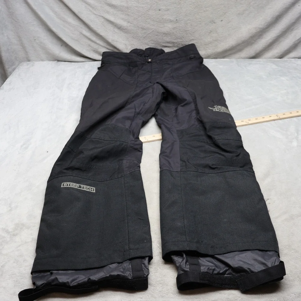 North Face Snow Pants Mens XL BLK Steep Tech Ultrex Ski Wind Rain Side Zip 35x31